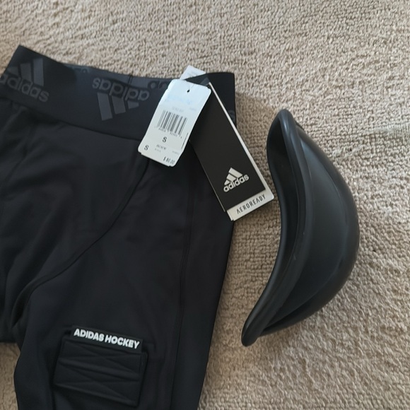 ADIDAS HOCKEY MEN AEROREADY JOCKSTRAP HARD CUP POCKET TIGHT PANTS COMPRESSION S - Picture 10 of 11